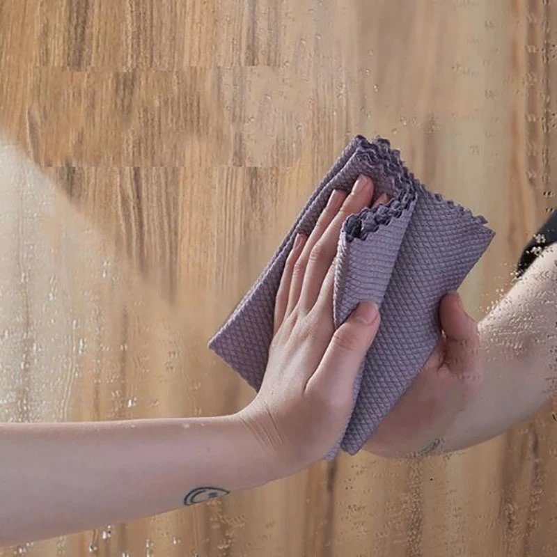 2022 Winter Best Saler Fish Scale Microfiber Polishing Cleaning Cloth
