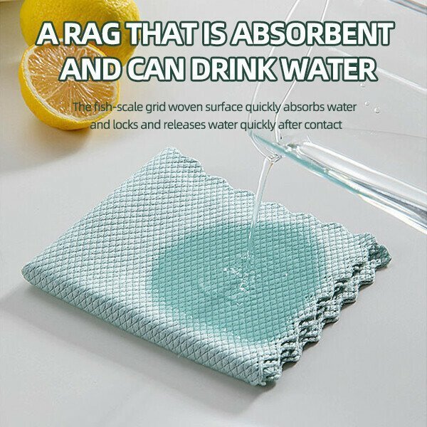 2022 Winter Best Saler Fish Scale Microfiber Polishing Cleaning Cloth